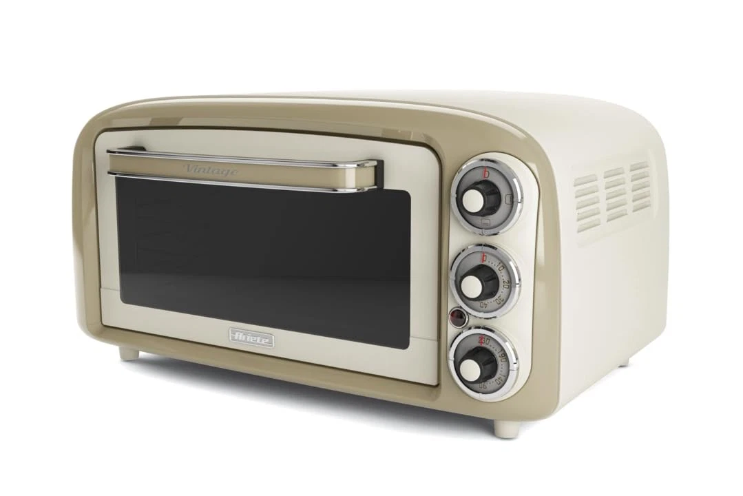 Vintage Oven 979, Retro Electric Oven with 3 Baking Positions, 30cm Pizza Oven,...