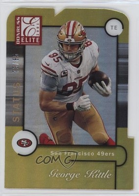 2021 Panini Donruss Elite 2001 Elite Status Die-Cut 73/85 George Kittle #30 lz7