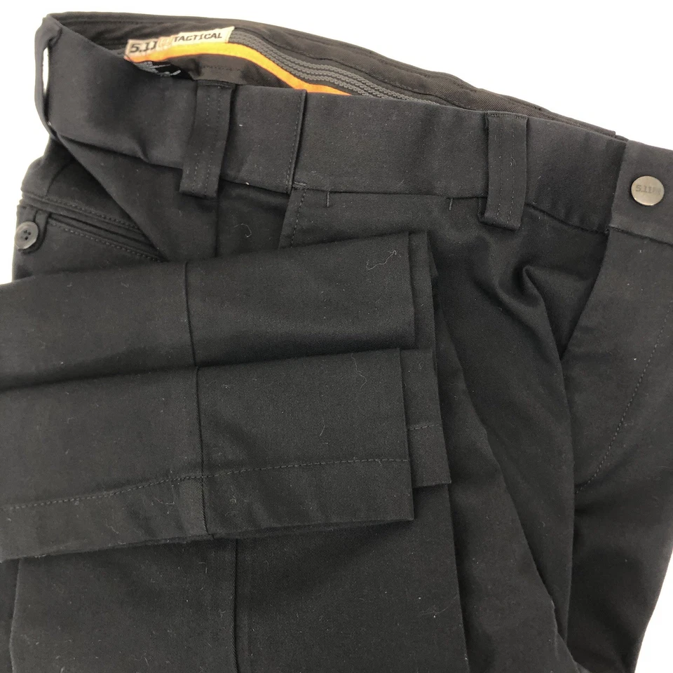 Pantalones tácticos 5.11 para hombre 30x32 negros ABR elásticos trabajo utilitario TLBLIN 4376 Foto 3 de 4
