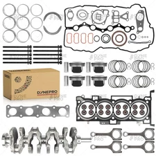 For 11-20 Hyundai Kia 2.4L Engine Rebuild Overhaul Kit Crankshaft Con Rods G4KJ