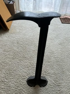 Vintage Cast Iron Shoe Cobbler Stand & Form Winner Pittsburg Pump Columbiana OH