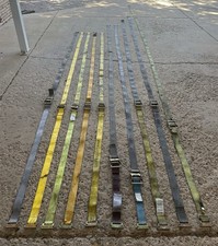 Lot Of 10 Ratchet Tie Downs E-track 2 Inch Straps Cargo Semi Freight Equipment
