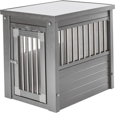 New Age Pet ecoFLEX Pet Crate/End Table, Small, Grey, Model:EHHC405S -BRAND NEW