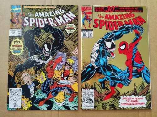 VF/NM Lot Of 2 Amazing Spider-Man 333 375 Mark Bagley Erik Larsen