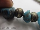 VINTAGE NAVAJO INDIAN TURQUOISE NUGGET SILVER NAVAJO PEARL BEADS NECKLACE — photo 7