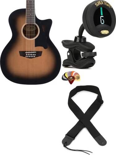 D'Angelico DAPG212AGBAP + Snark ST-8 + Dunlop PVP101 + Levy's M8POLYA-BLK V