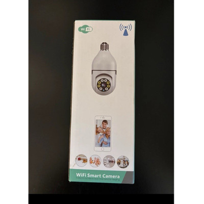 Noonkey Wi-Fi Smart Bulb Camera 1080p 2-Way Audio PTZ Cloud Storage White