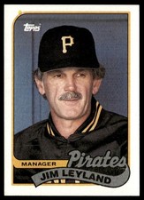 1989 Topps Jim Leyland Pittsburgh Pirates #284