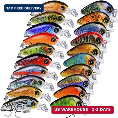 Mini Crankbait Fishing Lures Kits Swimbait Wobbler Hard Baits for Bass Trout Pik
