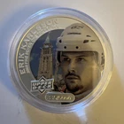 ERIK KARLSSON UPPER DECK HOCKEY GRANDEUR ONE OUNCE .9999 SILVER COIN.335/1000