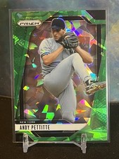 2025 Panini Prizm Andy Pettitte Green Cracked Ice #234 New York Yankees