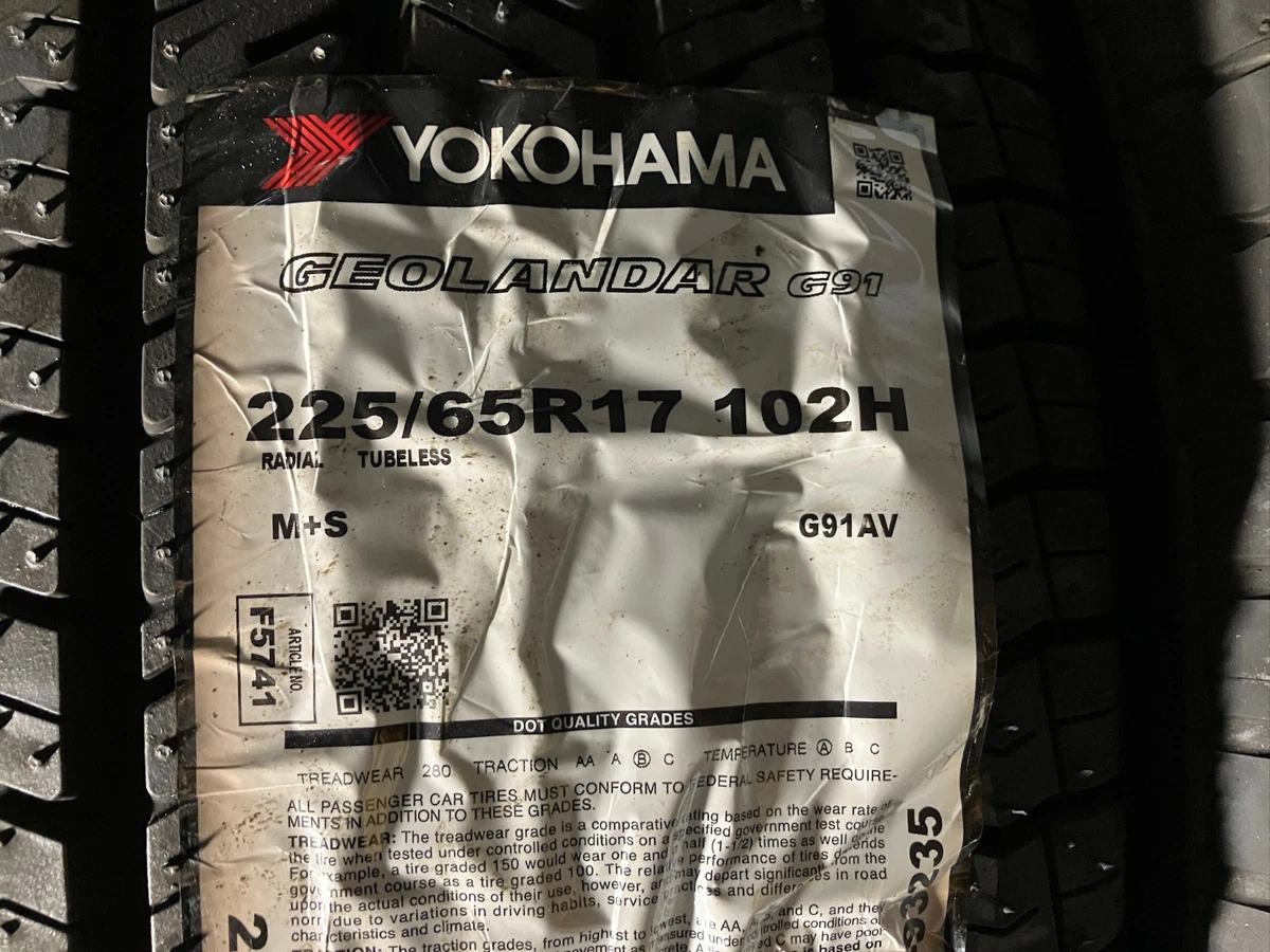 Yokohama 4 Quantity 225/65/17 Car & Truck Tires for sale | eBay