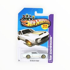 Hot Wheels 68 Shelby Gt500 245250 - White - 2013 Mainline A Hot Wheels 68 Shelby Gt500 245250 - White - 2013 Mainline A