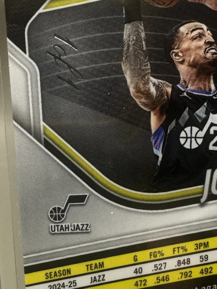 ¡Nebulosa Prizm Black John Collins #1/1 2024-25! FOTL SSP True 1 de 1 Utah Jazz Foto 3 de 3