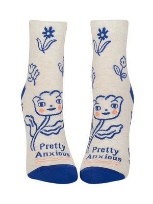 Blue Q Pretty Anxious Söckchen - lustige Neuheit Geschenk Socken