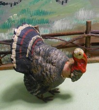 Germany Thanksgiving Turkey Candy Container - Papier-mache, 3 1/2", Germany