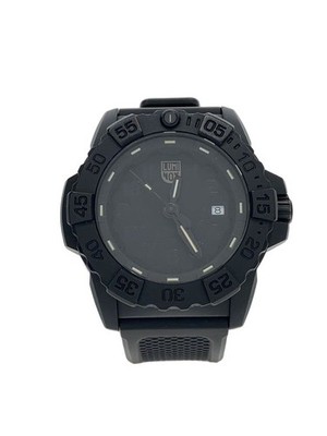 LUMINOX Navy Seal 3500 Series Blackout Quartz 3501.BO Men's Watch Japan G0608