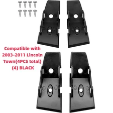 Car Pull Strap 2 Door Repair Kit Fits 2003-2011 Lincoln Town(4PCS total) BLACK