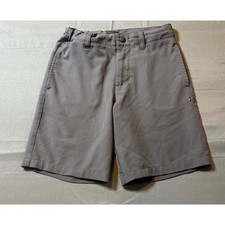 Under Armour Boys Grey Golf Shorts Performance Athletic Size 6 Adjustable Waist