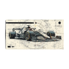Front Cover Vinyl Wrap Skin F-1 Racing Decal Compatible with Xbox-X