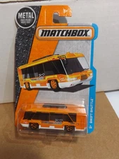 2016 Matchbox Swift Shuttle Orange Bus