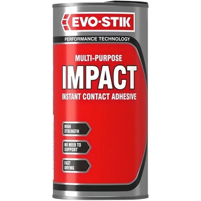 Evo-Stik Impact Contact Adhesive 500ml for DIY Woodwork Repairs and Crafts