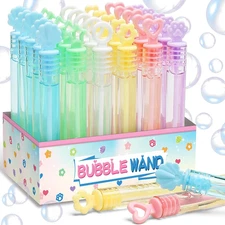 Bubble Party Favors for Kid, 30 Pack Mini Bubbles Bulk with Gift Box, Pastel Bub
