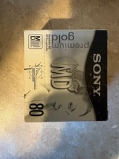 box of 5 unopened sealed Sony MD Premium Gold 80 MDW80PL Mini Discs
