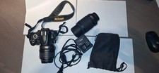 Nikon D5000 DSLR Camera Kit w/ 2 Lenses, Battery  Charger, pre-owned