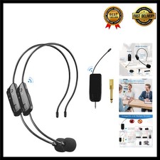 Rechargeable 2.4G Wireless Headset Mic System - Long Range for Fitness & YouTube