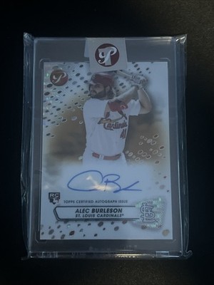 2023 Topps Pristine Alec Burleson Rookie Encased Gold Refractor Auto /50