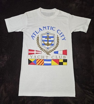 Vintage Atlantic City Yacht Club Women's T-Shirt Size XS Cut Tag