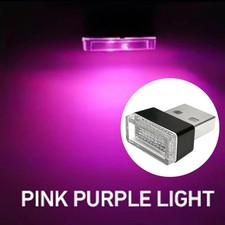 Mini Blue Led Usb Car Interior Light Neon Atmosphere Ambient Lamp Accessories