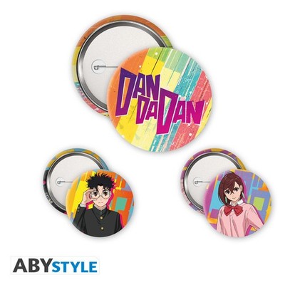 DAN DA DAN   Button 3er Paket   Momo & Okarun