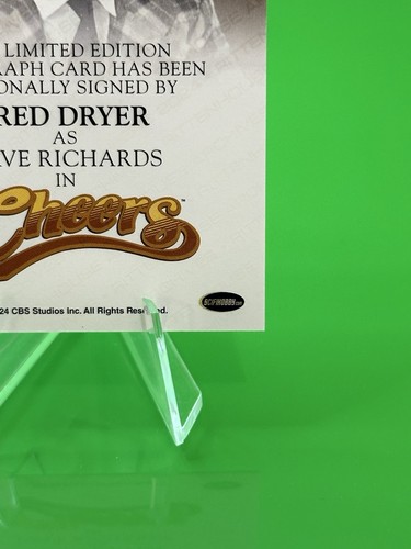 Cheers Premiere Edition Fred Dryer as Dave Richards Full Bleed Auto!!! - Picture 13 of 15