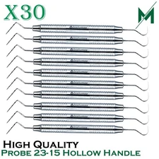 Dental Perio Explorer 23 Probe UNC 15 Hallow Handle Color Marking Double Ended