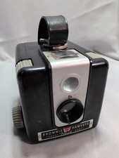 Vintage Kodak Brownie Hawkeye Flash Model Black Box Camera, 620 format film