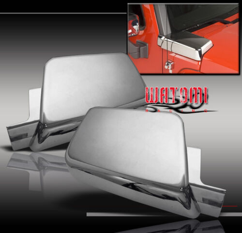 06-10 HUMMER H3 SIDE AIR INTAKE HOOD VENTS COVERS CHROME MOULDING BEZEL 07 08 09 - Picture 1 of 1