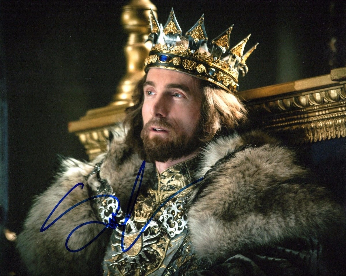 GFA Maleficent King Stefan SHARLTO COPLEY Signed 8x10