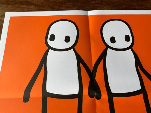 Stik - Holding Hands ORANGE Including Hackney Newspaper 2020 - GENUINE Poster - Picture 11 of 15