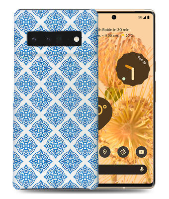 CASE COVER FOR GOOGLE PIXEL|BLUE MEDITERRANEAN PATTERN #3