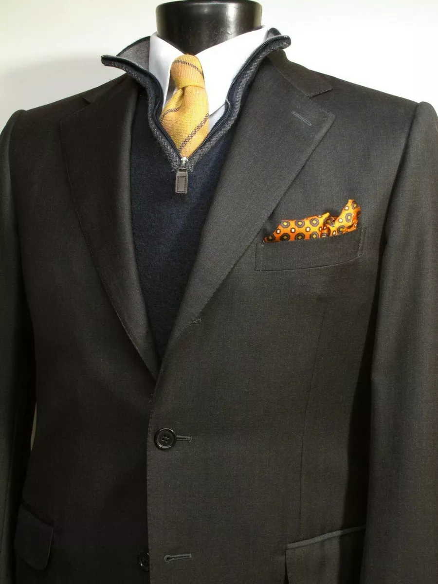 Zegna single-breasted wool suit - 026 DARK GREY