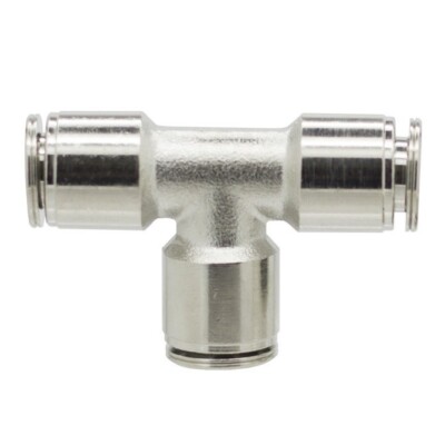 PneuaticPlus PN29-1/4-1/4 Push To Connect Etal Fitting, Union Tee - 1/4" Tube OD X 1/4" Tube - View #4