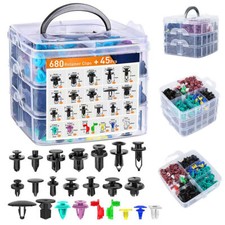 680Pcs  Car Bumper Repair Kits Fasteners Expansion Screws Clips Buckles UK