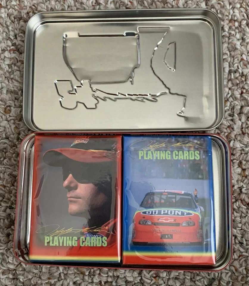 New Vintage JEFF GORDON Collectable Tins Playing Cards Racing # 24 NASCAR 2000 - Image 4 of 4