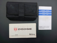 2008 Dodge Nitro Owners Manual With Case OEM