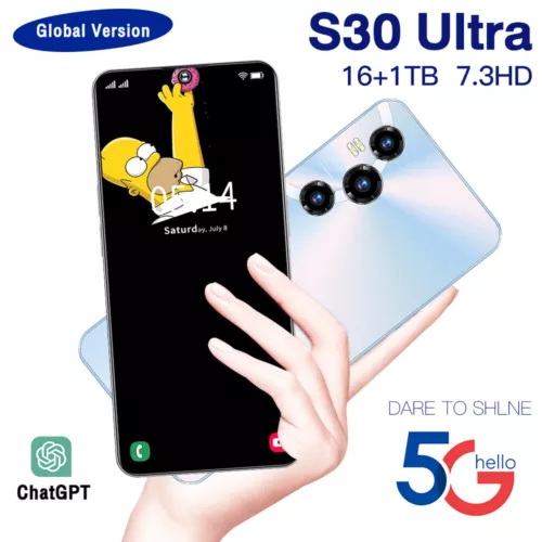 S30 Ultra 7.3" 5G Andorid Smartphone 16GB+1TB Mobile Phones Global Dual SIM OTG - Picture 2 of 26