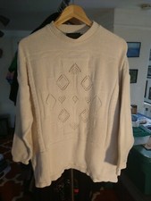 Vintage Eddie Bauer Knit Women's Sweater All Cotton Made In USA