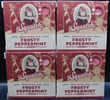 4 Pk Dr Squatch Limited Edition Mens Natural Soap Frosty Peppermint 5oz Ea New