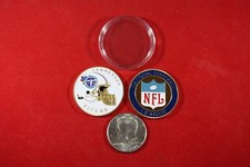 NFL Football Team Coin: Tennessee TITANS w/ Hard Case Poker Card Protector